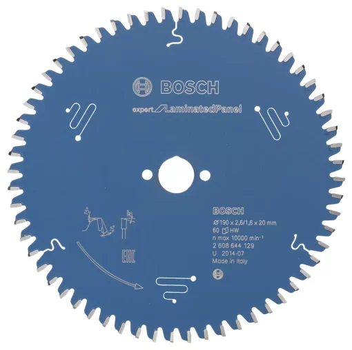 Bosch Expert Laminate Panel Circular Saw Blade 190 X 20mm 60T