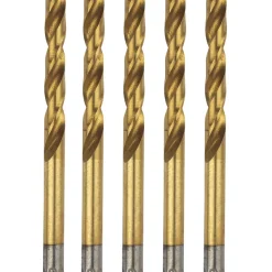 Erbauer Straight Shank Ground HSS Drill Bit 1 X 34mm 5 Pack