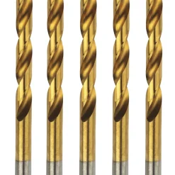 Erbauer Straight Shank Ground HSS Drill Bit 9 X 125mm 5 Pack
