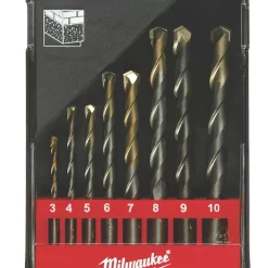 Milwaukee Straight Shank Concrete Drill Bit Set 8 Pcs