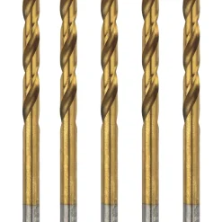 Erbauer Straight Shank Ground HSS Drill Bit 4 X 75mm 5 Pack