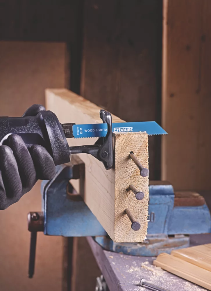 Erbauer SRP14955-5pc S922HF Multi-Material Demolition Reciprocating Saw Blades 130mm 5 Pack - Image 2