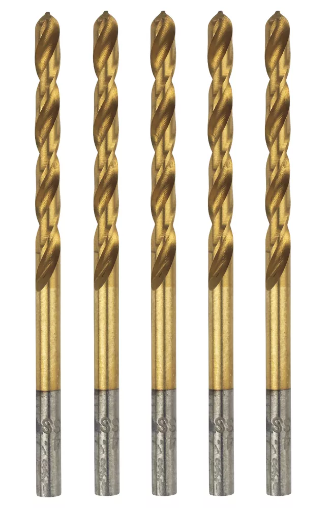 Erbauer Straight Shank Ground HSS Drill Bits 2.5 X 57mm 5 Pack