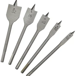 Essentials Flat Wood Bit Set 5 Pcs