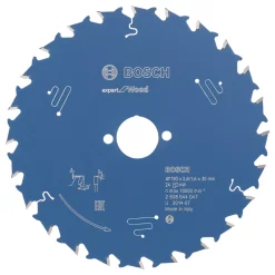 Bosch Expert Wood Circular Saw Blade 190 X 30mm 24T