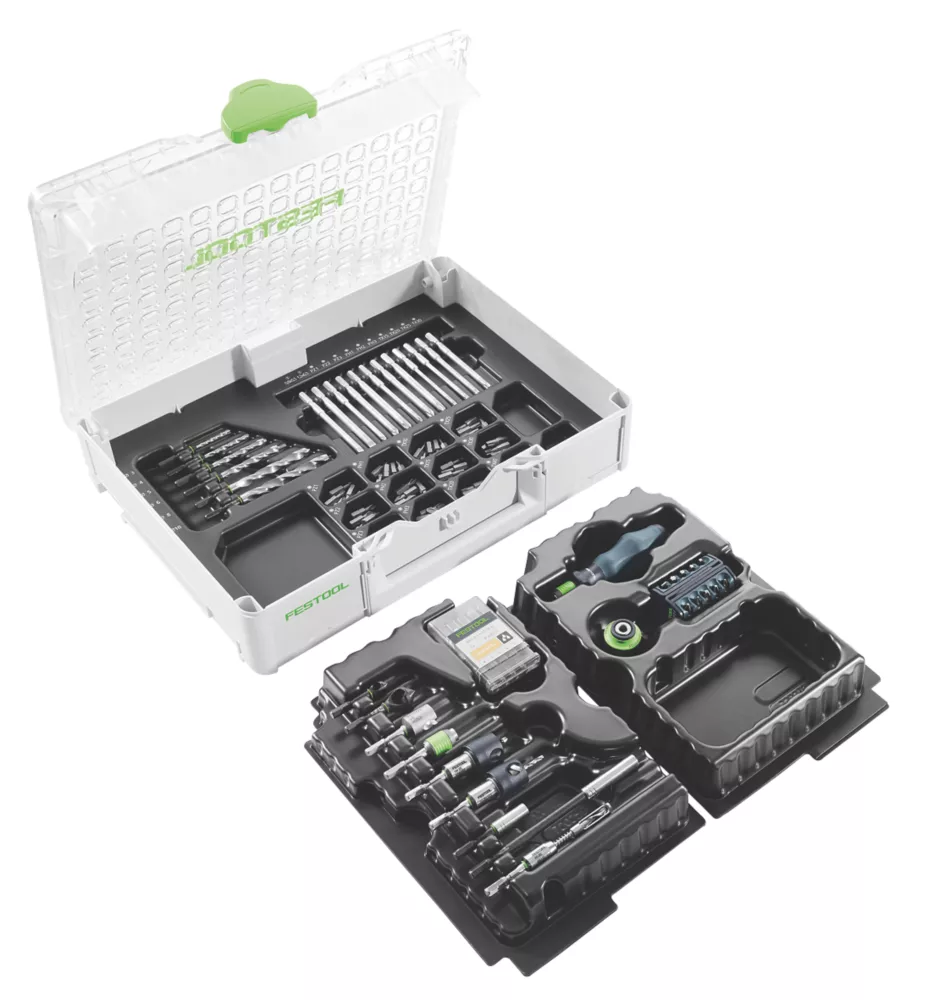 Festool SYS3 M 89 ORG CE-SORT 576804 Hex Shank Drill Assembly Pack 104 Piece Set - Image 2