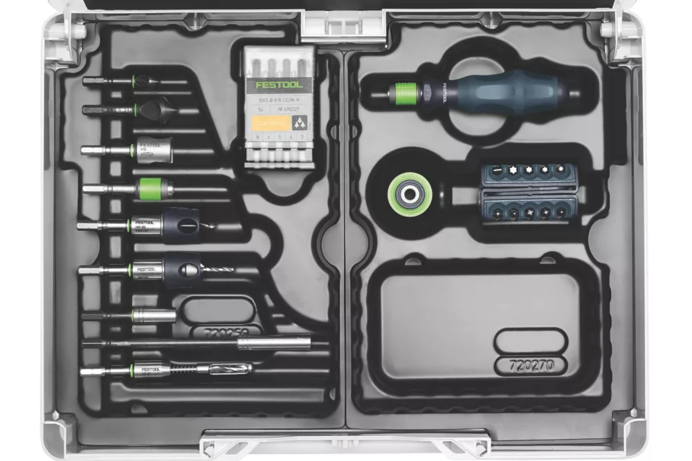 Festool SYS3 M 89 ORG CE-SORT 576804 Hex Shank Drill Assembly Pack 104 Piece Set - Image 3