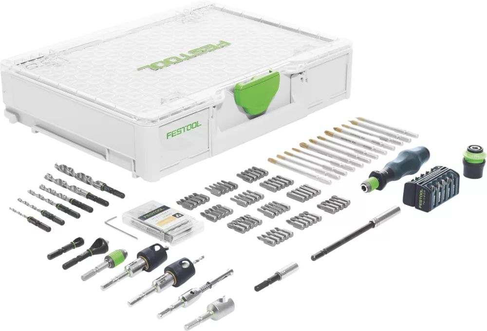 Festool SYS3 M 89 ORG CE-SORT 576804 Hex Shank Drill Assembly Pack 104 Piece Set - Image 4