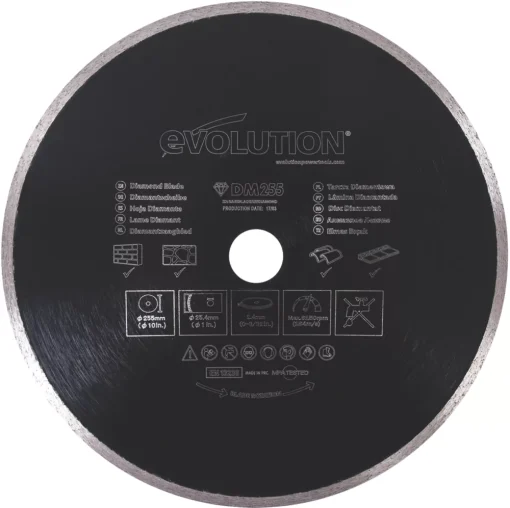 Evolution RAGEBLADE255DIAMOND Masonry Diamond Blade 255 X 25.4mm