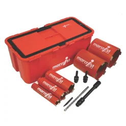 Marcrist DCU650-SF Diamond Core Bit Set 5 Cores