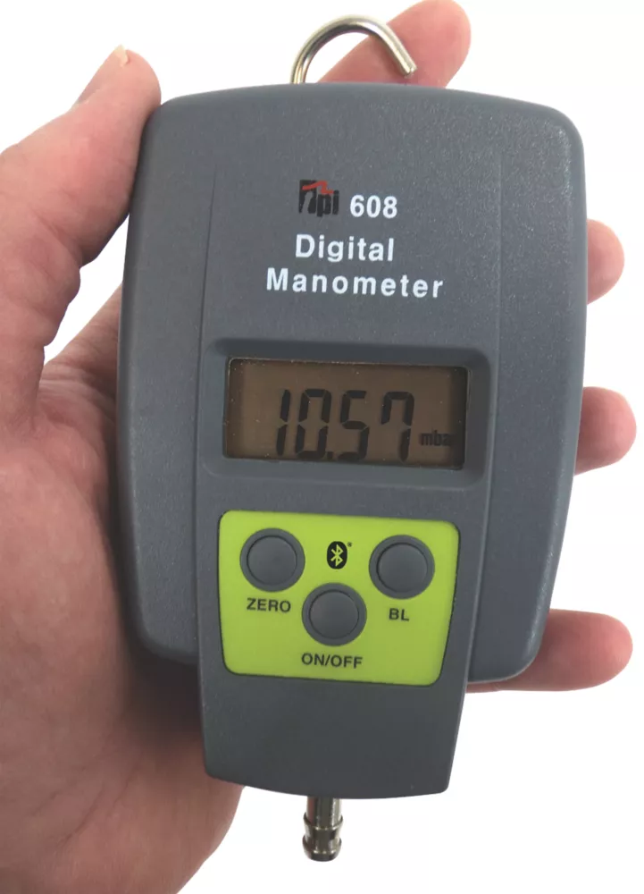 TPI 608BT Bluetooth Single Input Digital Manometer - Image 2