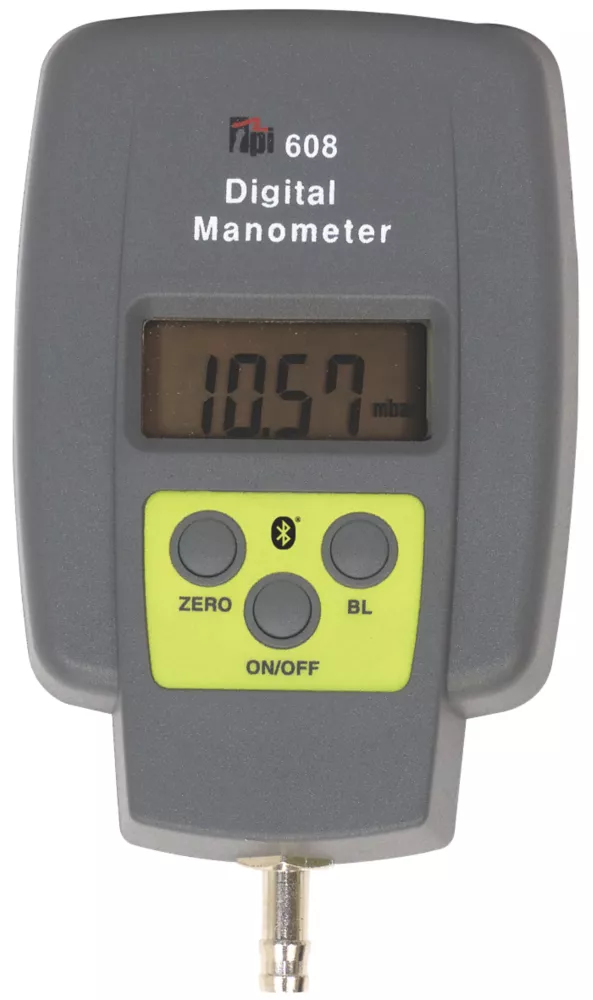 TPI 608BT Bluetooth Single Input Digital Manometer