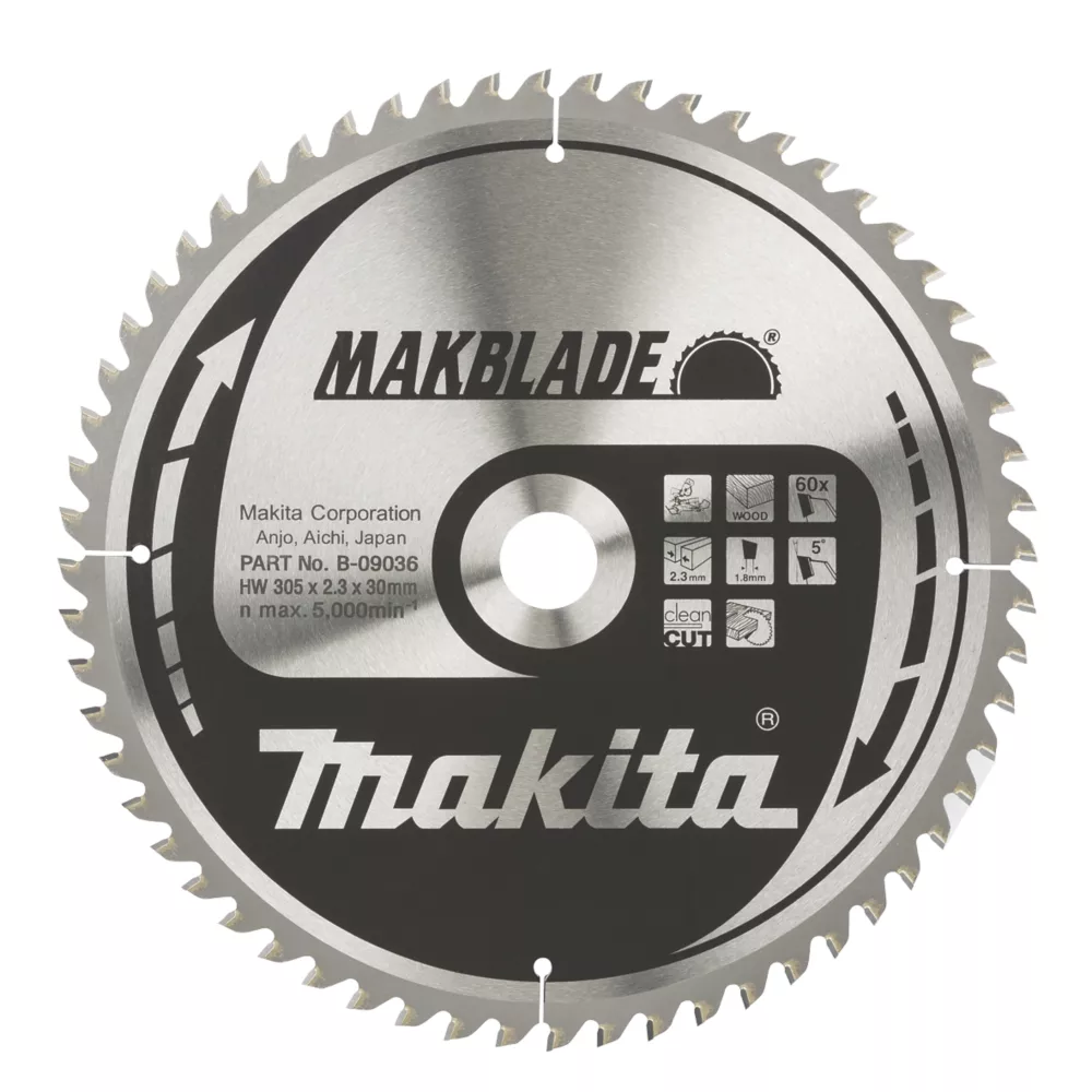 Makita Wood TCT Circular Saw Blade 305 X 30mm 60T