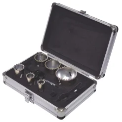 Essentials 6-Saw Multi-Material Diamond Grit Holesaw Set