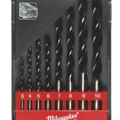 Milwaukee Brad Point Wood Drill Bit Set 8 Pieces