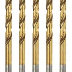 Erbauer Straight Shank Ground HSS Drill Bits 5 X 86mm 5 Pack