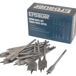 Erbauer Wood Drill Bit Trade Pack 20 Pcs