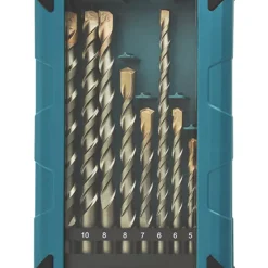 Erbauer Straight Shank Masonry Drill Bit 10 Pieces