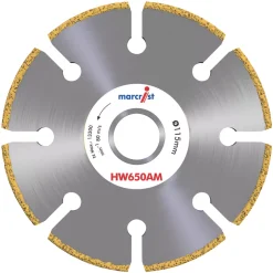 Marcrist HW650 Multi-Material Cordless Angle Grinder Diamond Wood Blade 115 X 22.23mm