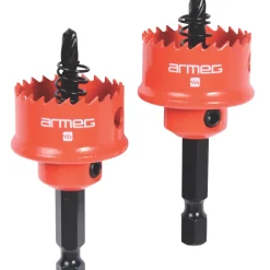 Armeg Acceler8 Hex Shank Sheet Steel Holesaw 25mm 2 Pack