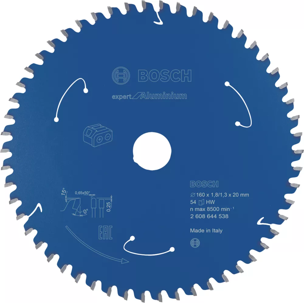 Bosch Expert Aluminium Circular Saw Blade 160 X 20mm 54T