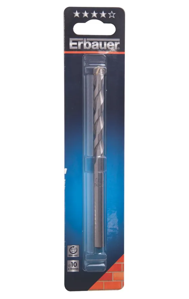 Erbauer Straight Shank Masonry Drill Bit 10 X 150mm - Image 3