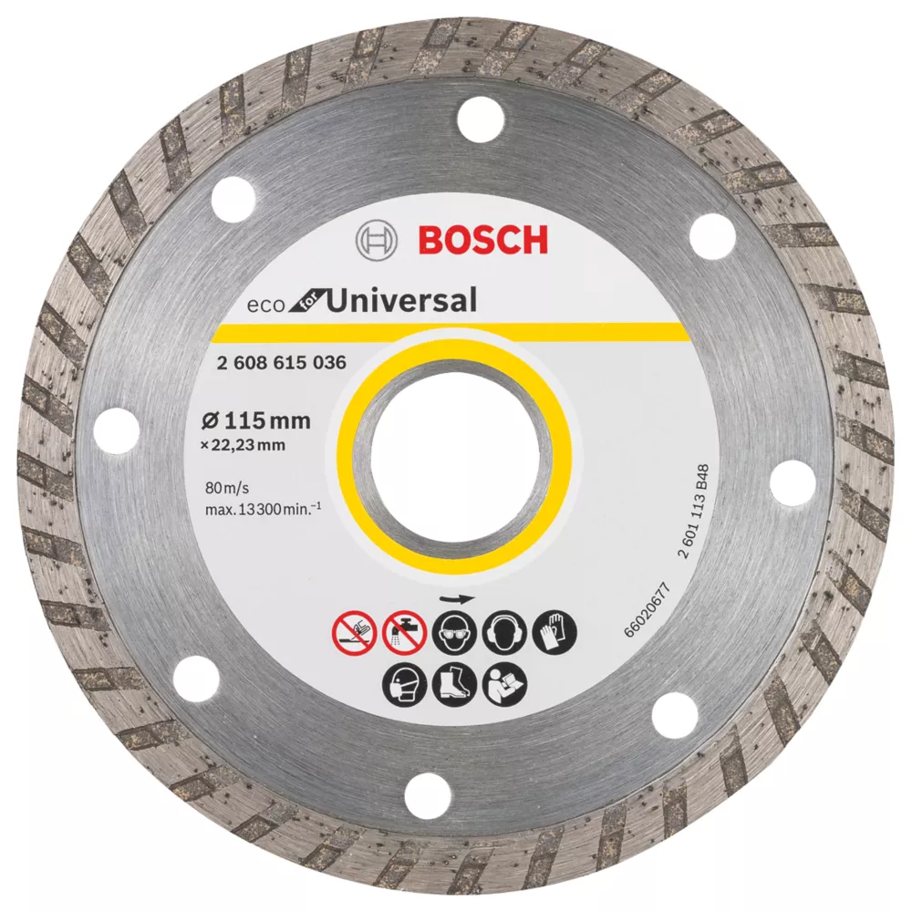 Bosch Eco Multi-Material Universal Turbo Diamond Disc 115 X 22.23mm