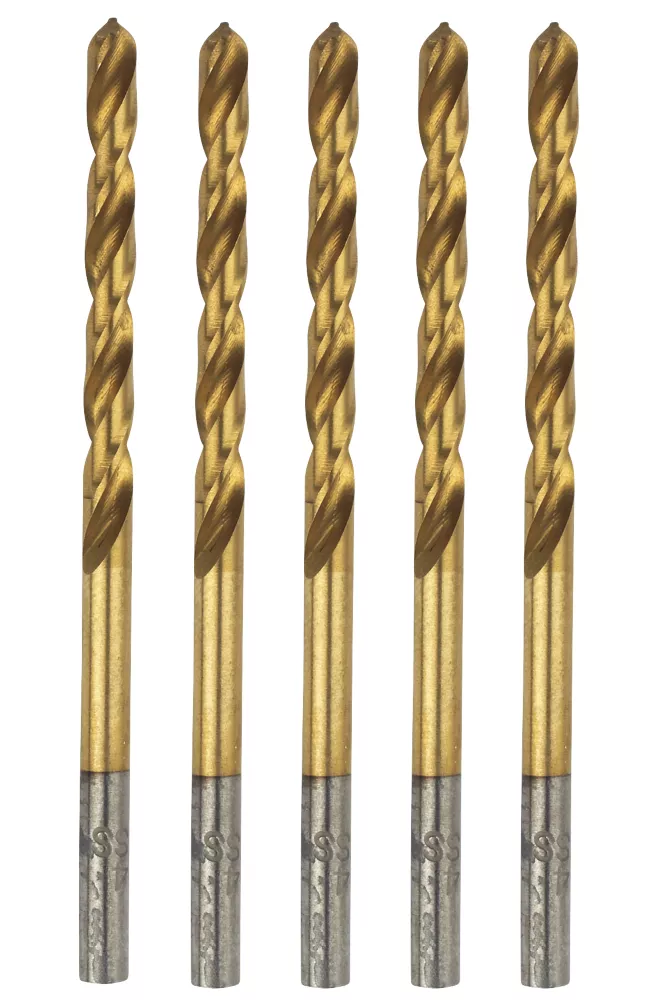 Erbauer Straight Shank Ground HSS Drill Bit 3 X 61mm 5 Pack