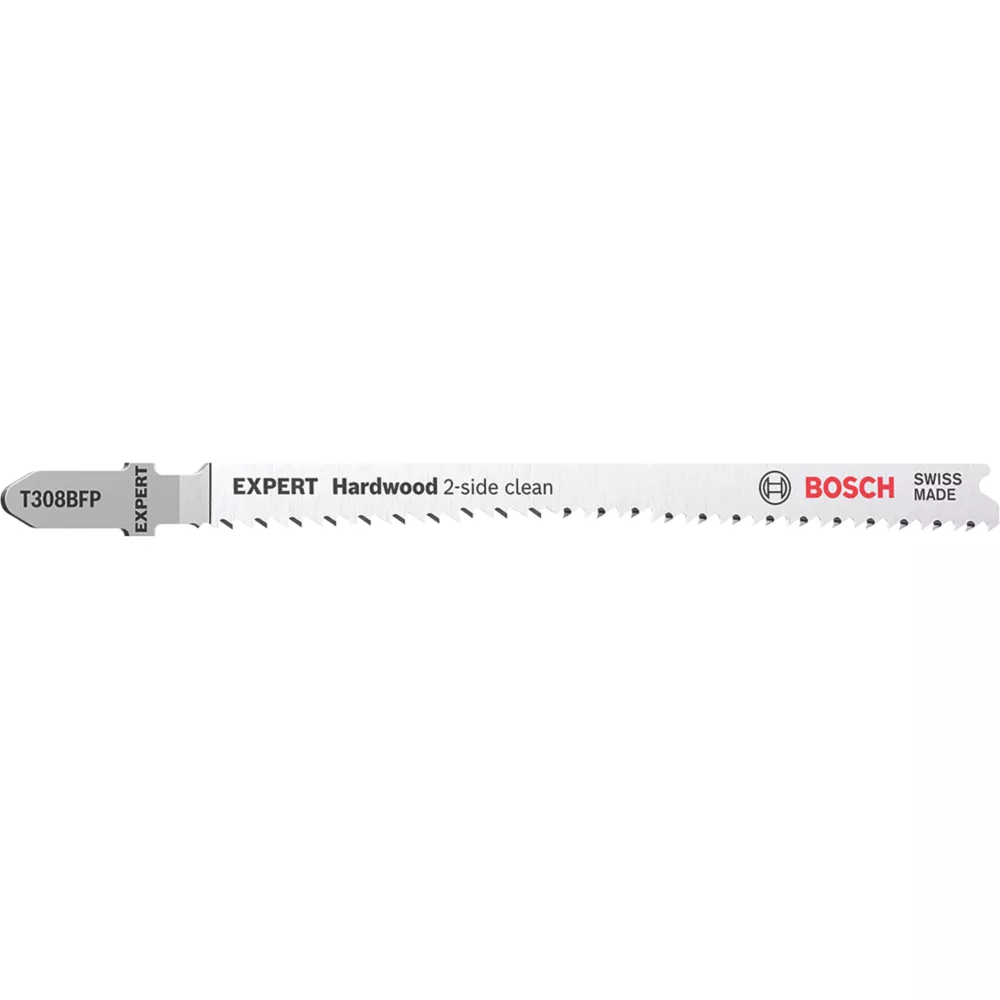 Bosch Expert T 308 BFP Wood 2-Side Jigsaw Blades 117mm 5 Pack
