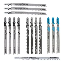 Bosch 2.607.011.438 Multi-Material Jigsaw Blade Set 15 Pieces