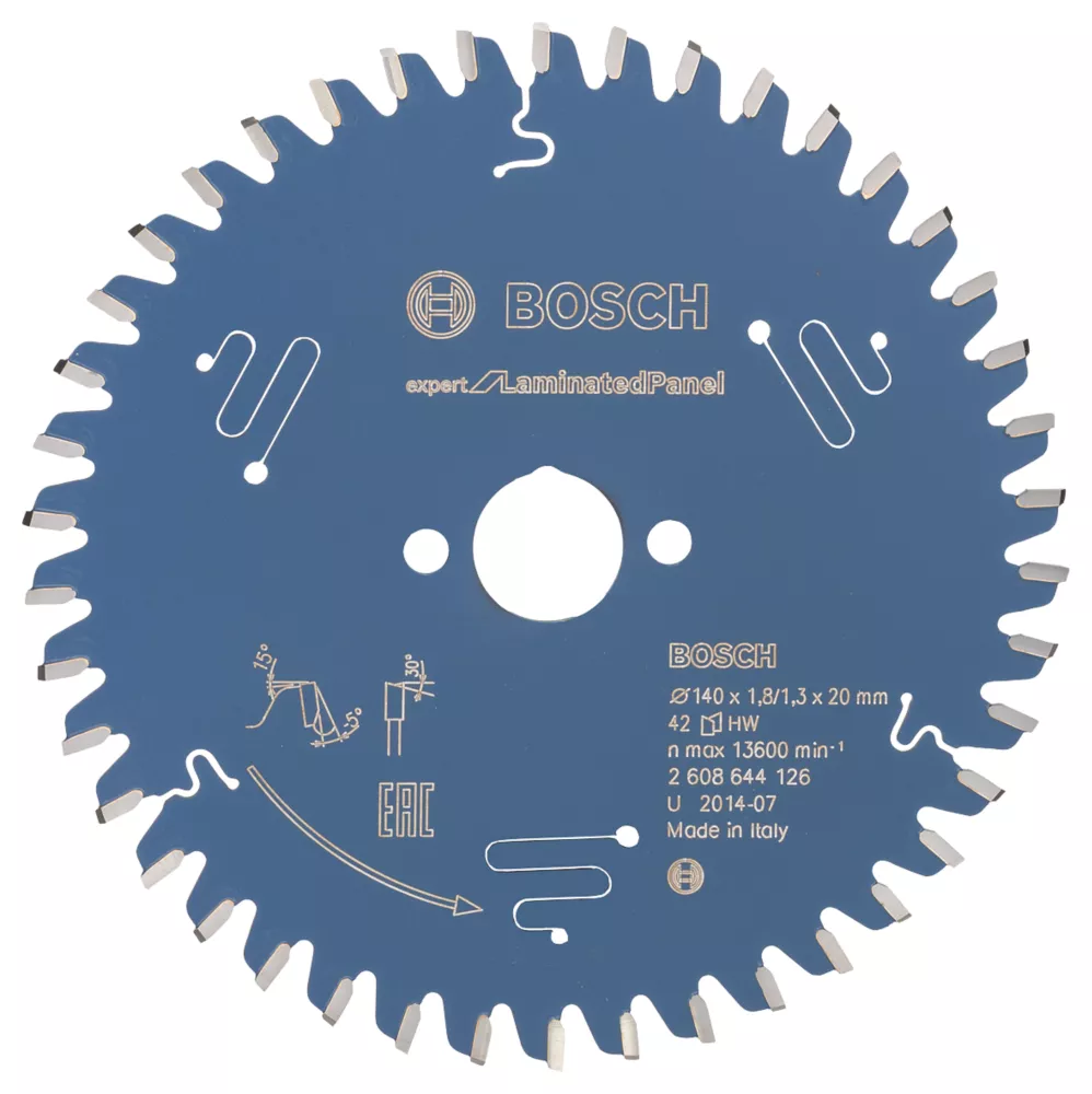 Bosch Expert Laminate Panel Circular Saw Blade 140 X 20mm 42T