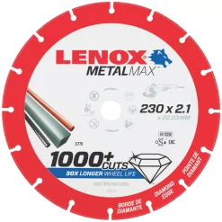 Lenox Metalmax Metal Diamond Cutting Disc 230 X 22.2mm
