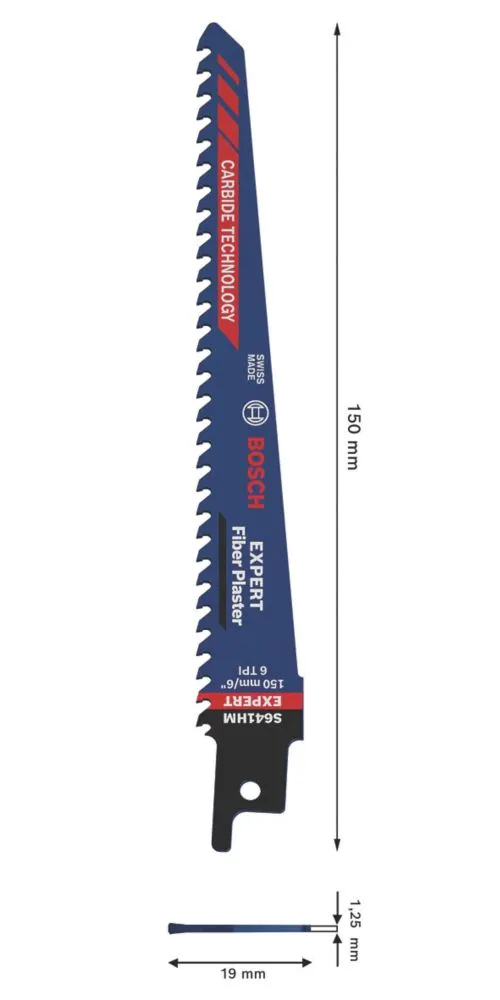Bosch Expert S641HM Multi-Material Reciprocating Saw Blade 150mm - Image 2