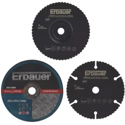 Erbauer Wood/Metal/Plastic Mini Saw Blade Set 11mm Bore 3 Piece Set