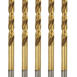 Erbauer Straight Shank Ground HSS Drill Bits 3.5 X 70mm 5 Pack
