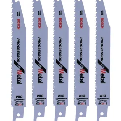 Bosch S123XF Metal Reciprocating Saw Blades 150mm 5 Pack